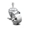 Service Caster Semi Steel Swivel TS Caster w/Roller Bearing - 3" Wheel & 10MM Stem w/Brake SCC-TS20S315-SSR-TLB-M1015 - alternate 1